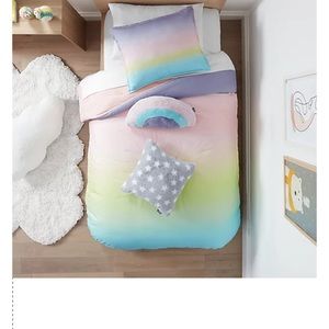 UGG® Devon Ombre 3-Piece Reversible King Comforter Set in Rainbow